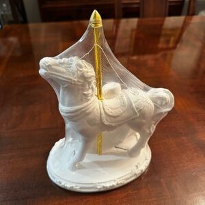 California Creations Christmas Carousel Horse Paintable Pottery New